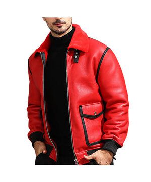 Red Markhor Dragon Premium Leather Jacket