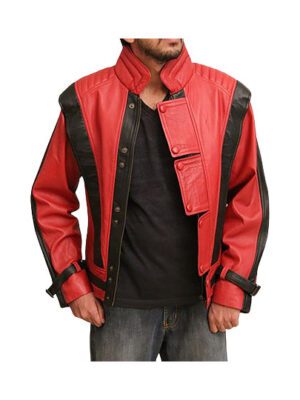 MJ Men's Thriller Genuine Leather Jacket