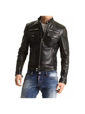 Original Moto Leather Jackets Men's Slim Fit