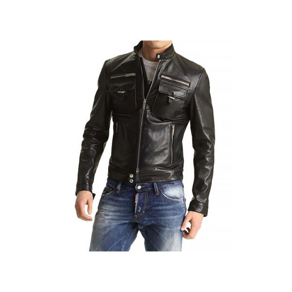 Original Moto Leather Jackets Men's Slim Fit