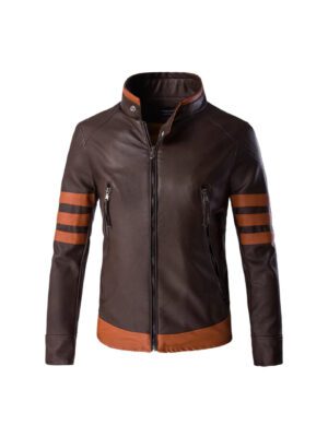 Wolverines Cosplay Men's Original Leather Moto Jacket