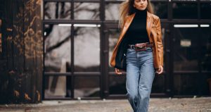 Leather Jacket with Jeans